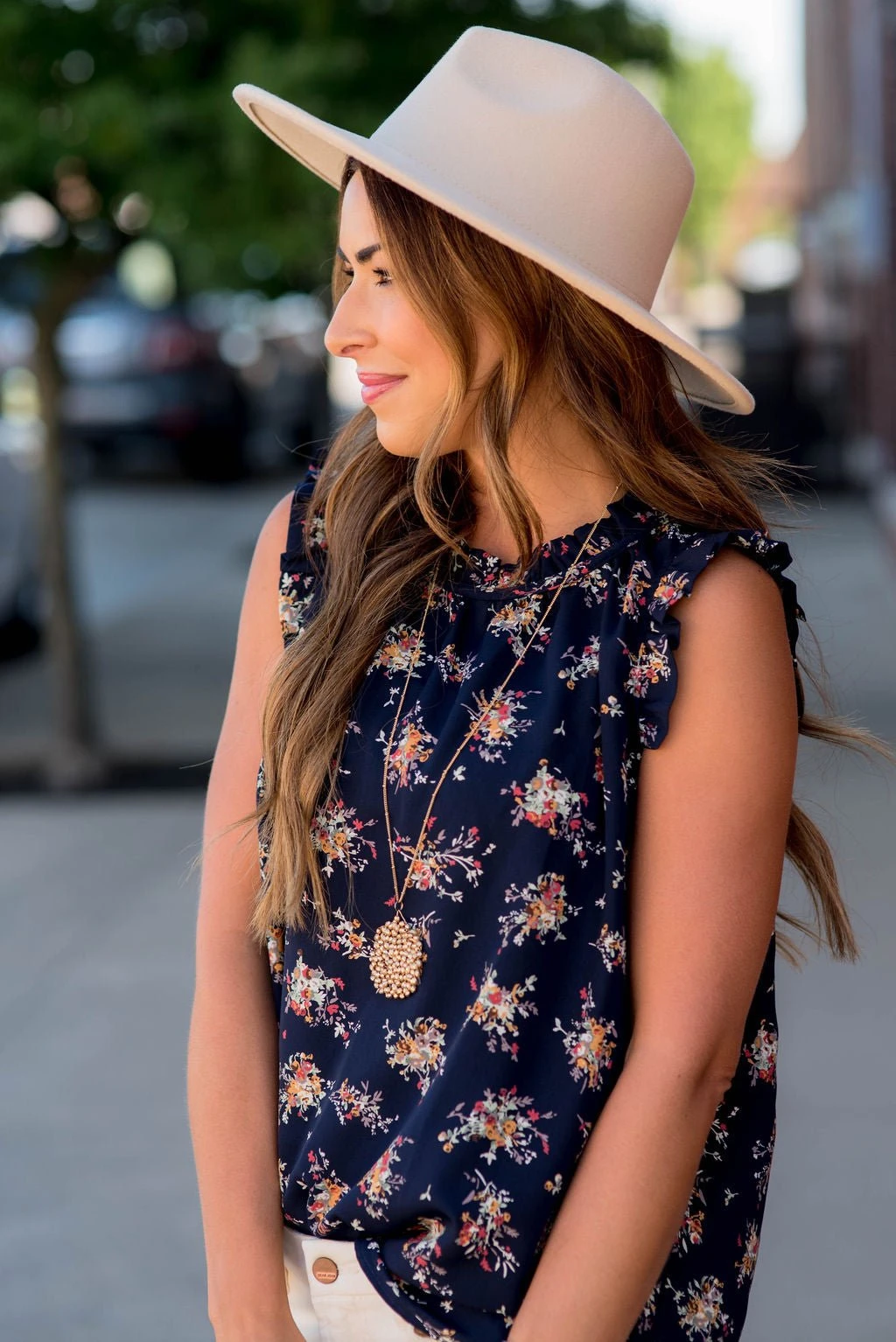 Mini Bouquets Ruffle Trim Tank 5 Mini Bouquets Ruffle Trim Tank - Image 5