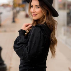 Textured Dot Sleeve Blouse 34 Textured Dot Sleeve Blouse -Women's Clothing Store BB 6815 82b23892 2d17 449d 847b 783b85156875 107671