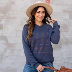 Sketched Floral Graphic Crewneck