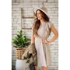 Mini Dot Ruffle Sleeve Dress -Women's Clothing Store BB 6876 9f4346e5 80ad 439f be85 0bdffea36705