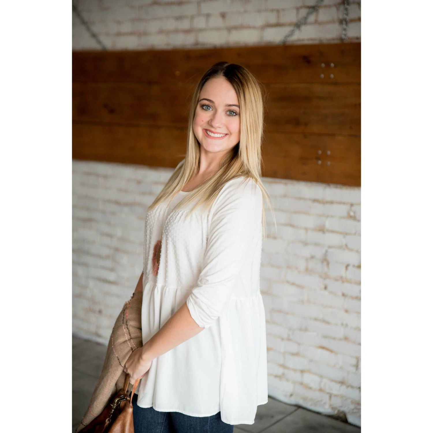 Dotted Peplum Tee 2 Dotted Peplum Tee - Image 2