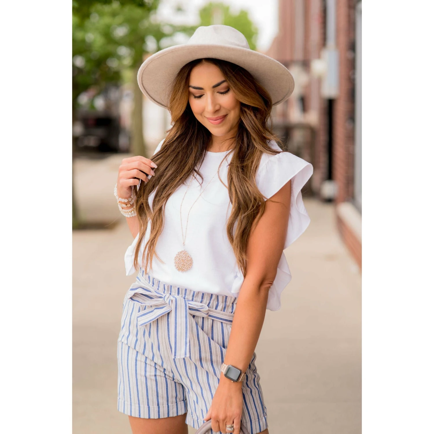 Dressy Flutter Down Blouse 19 Dressy Flutter Down Blouse - Image 19