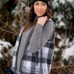 Buffalo Plaid Sherpa Vest 28 Buffalo Plaid Sherpa Vest -Women's Clothing Store BB 6917 54e92310 b2b2 4c91 88a3 728f41946c49 758785