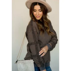 Cinch Sleeve Sweatshirt -Women's Clothing Store BB 6919 1f4eaa46 1a77 43e7 a403 9bb4ed43861a