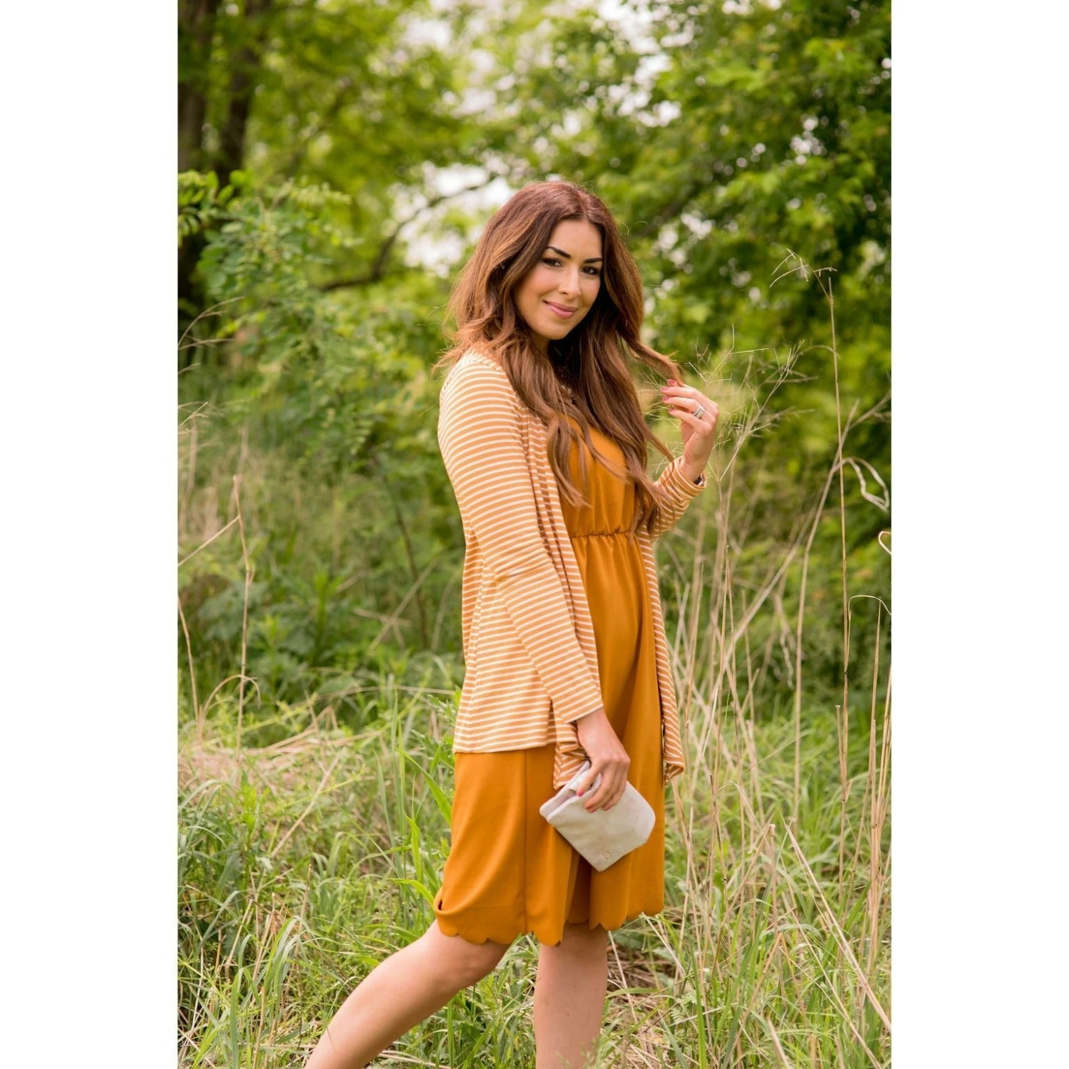 Striped Basic Cardigan 8 Striped Basic Cardigan - Image 8