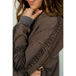 Cinch Sleeve Sweatshirt -Women's Clothing Store BB 6928 f3f66a3e 8e7e 46dd a456 9b0bef1b150c