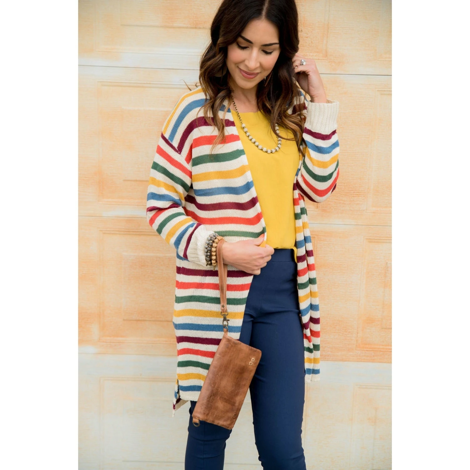 Multi Color Striped Cardigan 9 Multi Color Striped Cardigan - Image 9