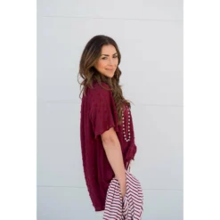 Textured Dot Cinch Neck Tunic Blouse 39 Textured Dot Cinch Neck Tunic Blouse -Women's Clothing Store BB 6956 6a831ef8 663b 43ce 8602 14ef53ca54e9