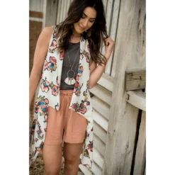 Watercolor Floral Kimono Vest -Women's Clothing Store BB 6977 251b8881 2418 45c6 b7b7 7e4ea05cc453