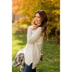 Ribbed Trim Turtleneck Tunic -Women's Clothing Store BB 6984 e46815d9 e4b8 4892 9fed a8bcef9a2589