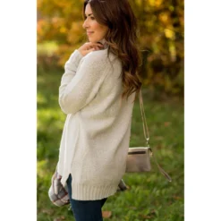 Ribbed Trim Turtleneck Tunic -Women's Clothing Store BB 6993 a2f1f9be fef6 48a6 bec6 849206928554