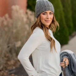 Button Cuff Long Sleeve Tee -Women's Clothing Store BB 7008 66290346 bdf0 4546 8fa3 5076749e4b2a 978954