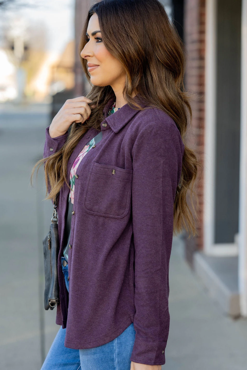 Simple Marled Shacket 9 Simple Marled Shacket - Image 9