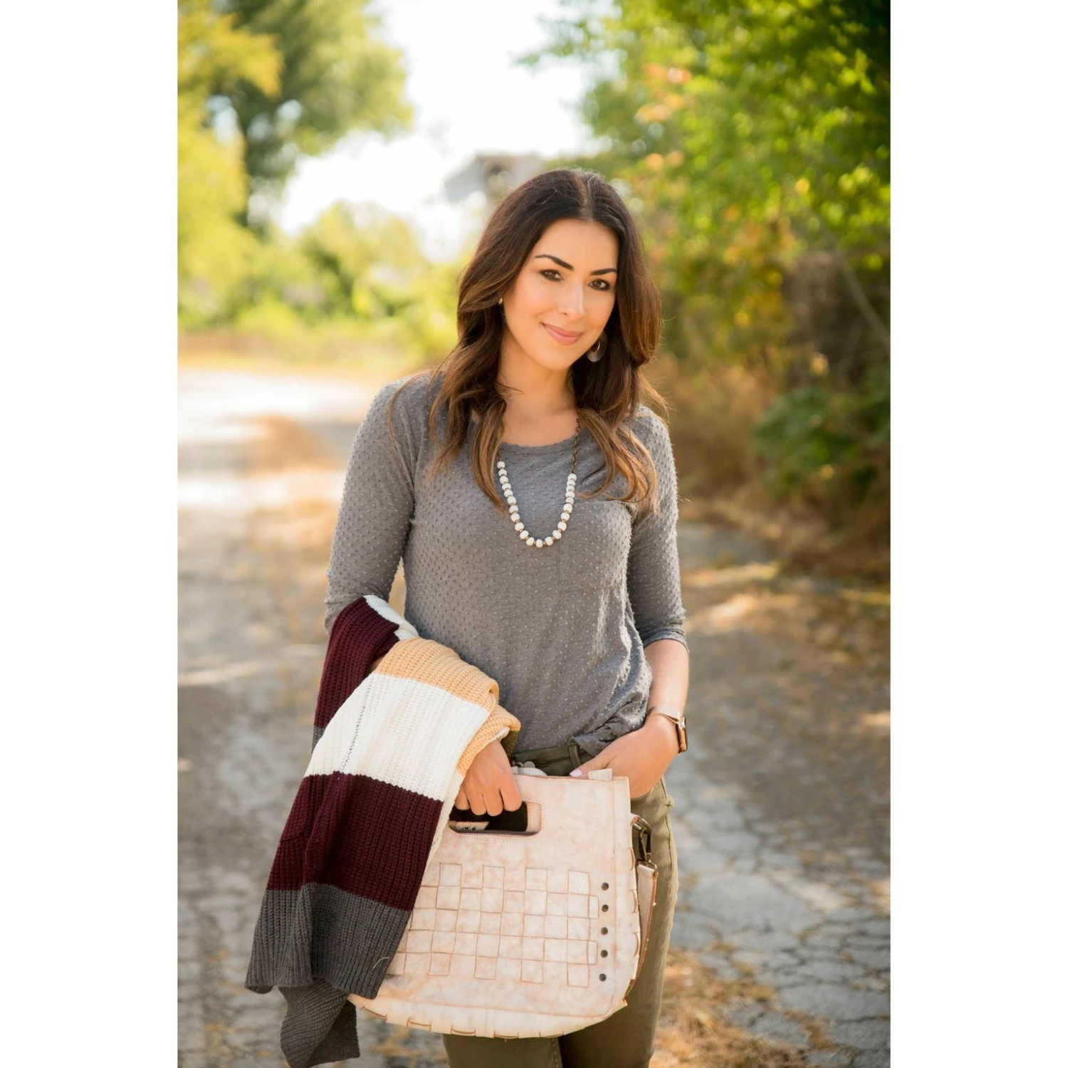 3/4 Sleeve Textured Pocket Tee 16 3/4 Sleeve Textured Pocket Tee - Image 16