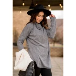 Side Button Wrap Sweater -Women's Clothing Store BB 7048 1c43a050 2a36 4a26 84f1 9db5757452bc