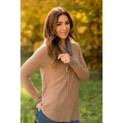 Striped Detailed Accented Cowl Neck Sweatshirt -Women's Clothing Store BB 7050 e35e1987 6226 4244 9580 f642ead301ed