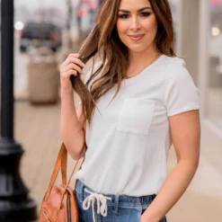 Textured Lines Pocket Tee 19 Textured Lines Pocket Tee -Women's Clothing Store BB 7057 eebd8a07 e6ed 476d 9bcb 3d23499a57d1 750540