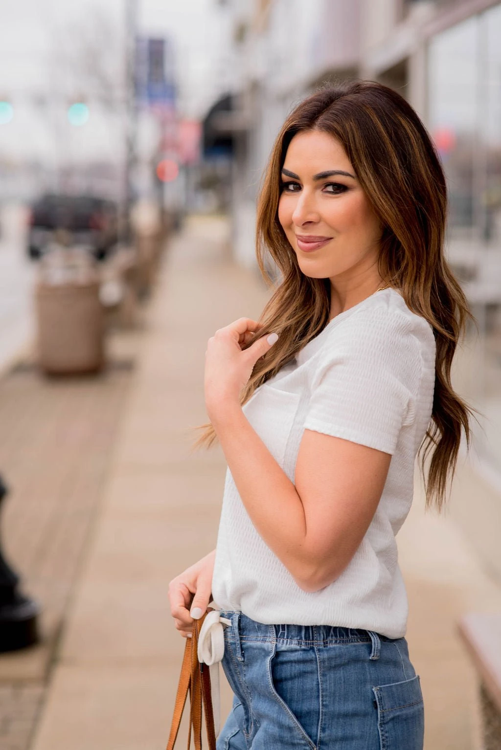 Textured Lines Pocket Tee 4 Textured Lines Pocket Tee - Image 4