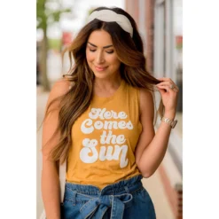 Here Comes The Sun Graphic Tank 7 Here Comes The Sun Graphic Tank -Women's Clothing Store BB 7084 8cc8552c 9613 455f 9988 b8eb285bdd7f