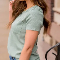 Textured Lines Pocket Tee 23 Textured Lines Pocket Tee -Women's Clothing Store BB 7088 18b1275e 1b24 4e84 89ca 55f8de1d11df 135151