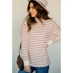 Knit Stripe Neck Zipper Sweater 24 Knit Stripe Neck Zipper Sweater -Women's Clothing Store BB 7097 f0c4015a 2452 40f0 bdec 506a7ba9c544