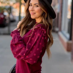 Textured Dot Sleeve Blouse 26 Textured Dot Sleeve Blouse -Women's Clothing Store BB 7107 acea28a1 7a1f 43c7 97ac 3265d305e12b 202442