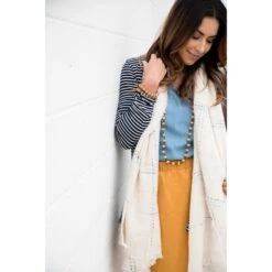 Hint Of Blue Scarf -Women's Clothing Store BB 7111