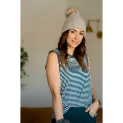 Striped Ruffle Trim Tank -Women's Clothing Store BB 7137 a73ec121 73b3 4b00 89a1 5316fa45af26