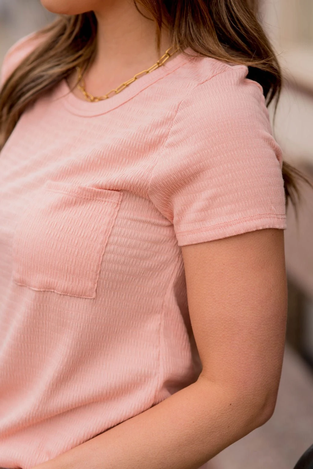 Textured Lines Pocket Tee 13 Textured Lines Pocket Tee - Image 13