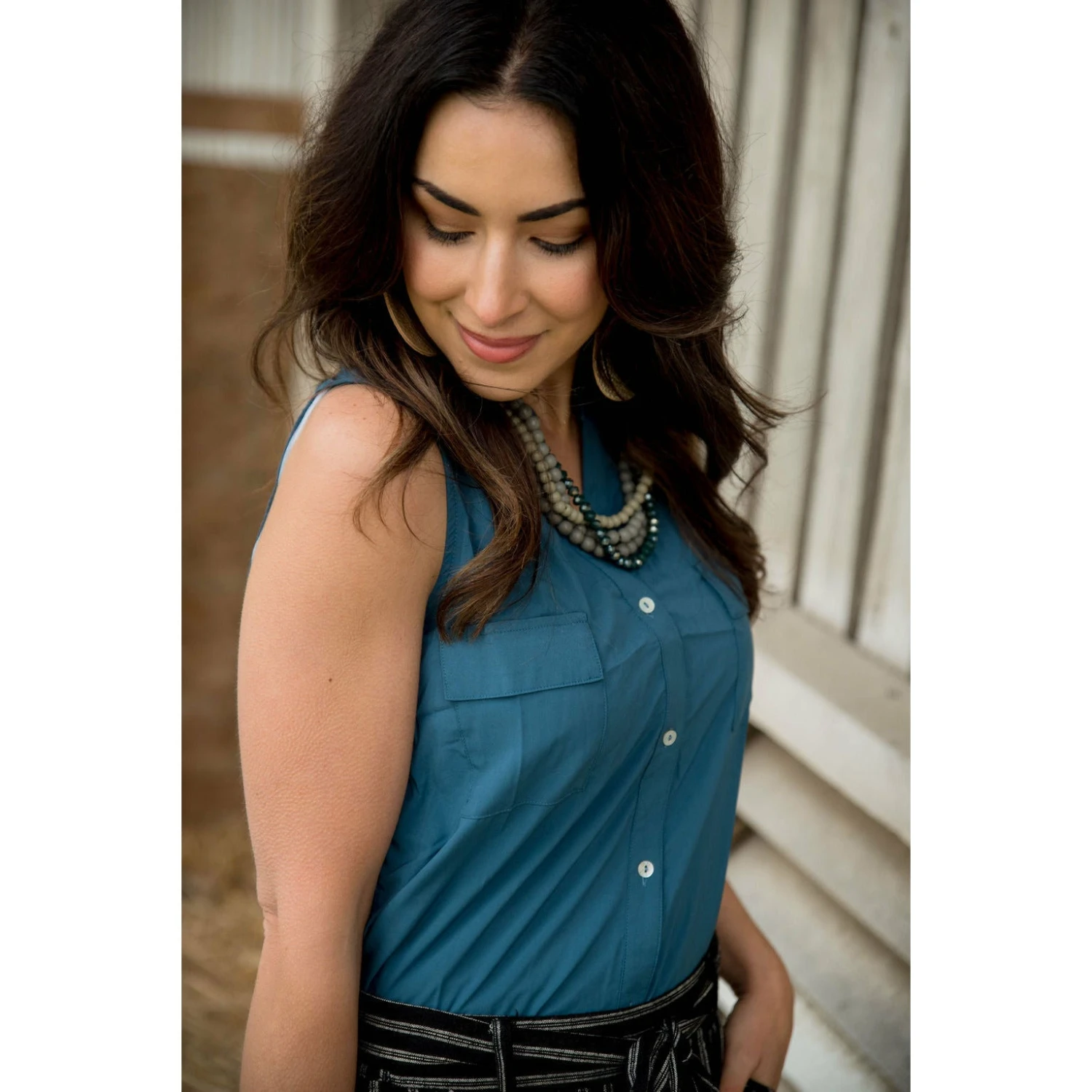 Double Pocket Button Tank 9 Double Pocket Button Tank - Image 9