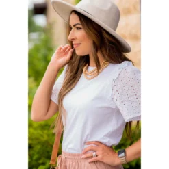 Eyelet Short Sleeve Blouse 20 Eyelet Short Sleeve Blouse -Women's Clothing Store BB 7153 f2d3b255 f384 4c24 9234 aa60d8a2aaf9