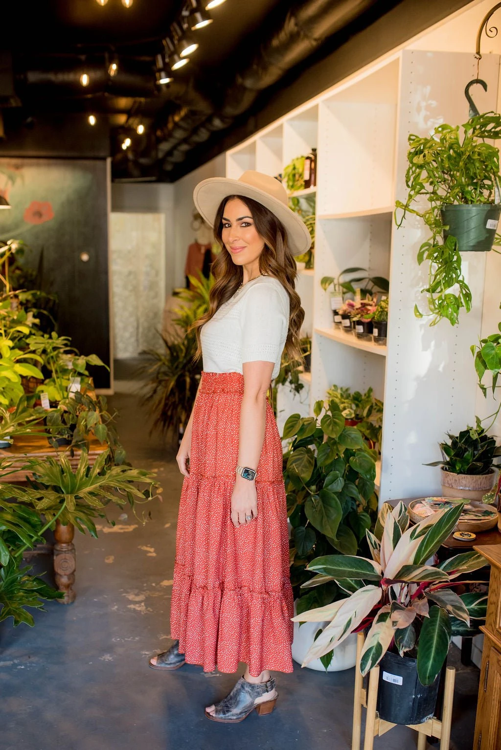 Spotted Tiered Maxi Skirt 6 Spotted Tiered Maxi Skirt - Image 6