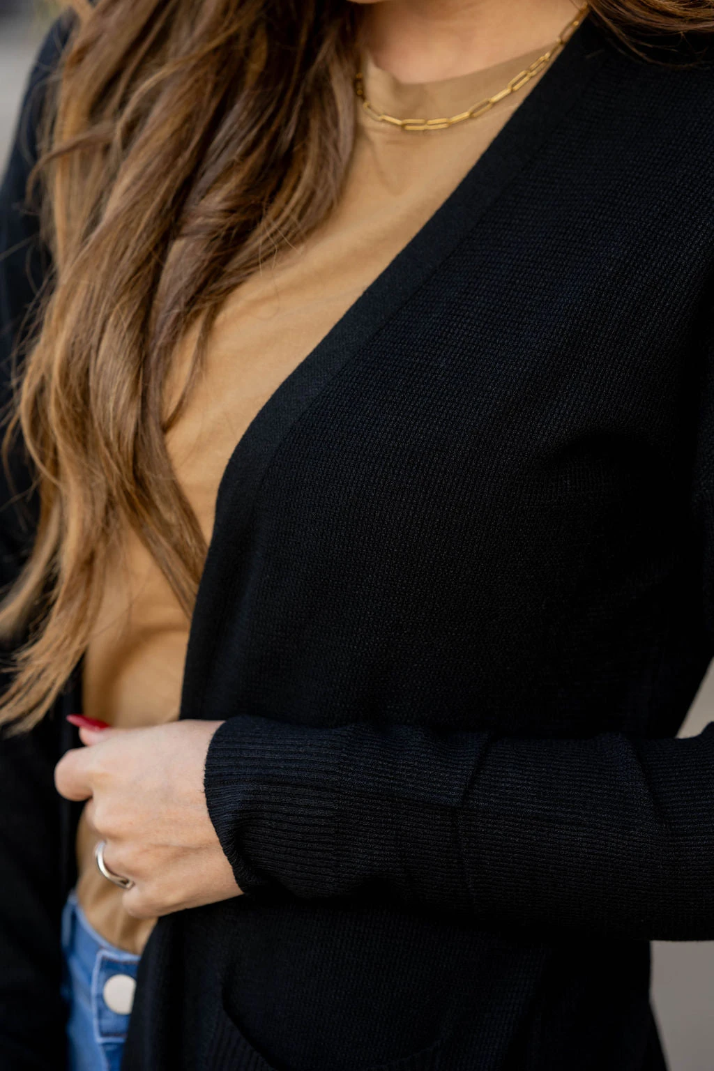 Lightly Waffled Tunic Cardigan 12 Lightly Waffled Tunic Cardigan - Image 12