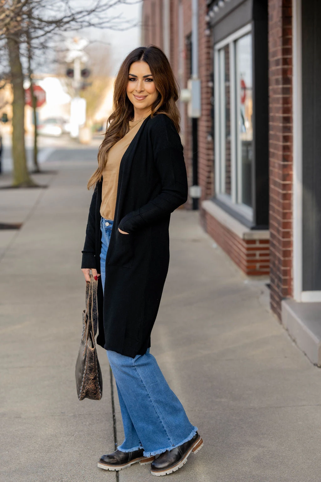 Lightly Waffled Tunic Cardigan 13 Lightly Waffled Tunic Cardigan - Image 13