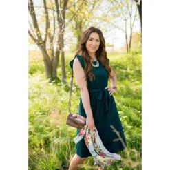 Ruffle Sleeve Tie Dress -Women's Clothing Store BB 7213 04e1bb93 fcdd 4fbf 8eda 3044e777c8ab 853570