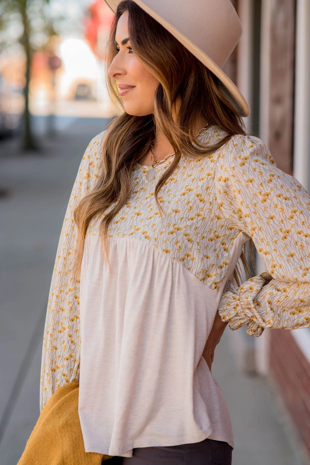 Vintage Floral Accented Blouse 5 Vintage Floral Accented Blouse - Image 5