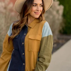 Mixed Multi Color Shacket -Women's Clothing Store BB 7236 161808ce bc07 4dbe ba4a 985a76ec3181 985436