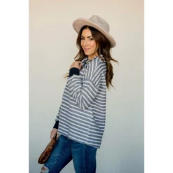 Knit Stripe Neck Zipper Sweater 29 Knit Stripe Neck Zipper Sweater -Women's Clothing Store BB 7268 875fb509 c88e 43f0 b56b 2bf7e19fcc15