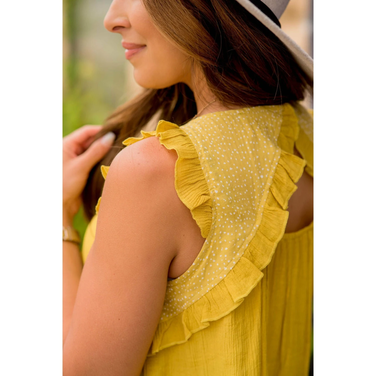 Mini Cheetah Print Criss Cross Back Tank 3 Mini Cheetah Print Criss Cross Back Tank - Image 3