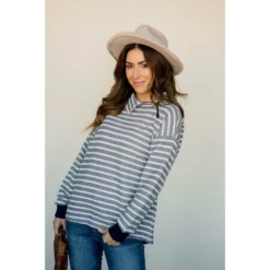 Knit Stripe Neck Zipper Sweater 33 Knit Stripe Neck Zipper Sweater -Women's Clothing Store BB 7274 dd133d2a b5c3 433d 849e 33e3d32112e2