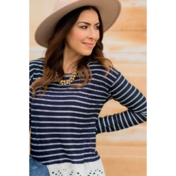 Eyelet Bottom Tee 14 Eyelet Bottom Tee -Women's Clothing Store BB 7282 039d5358 e618 4c64 a55c 91fb528508e1