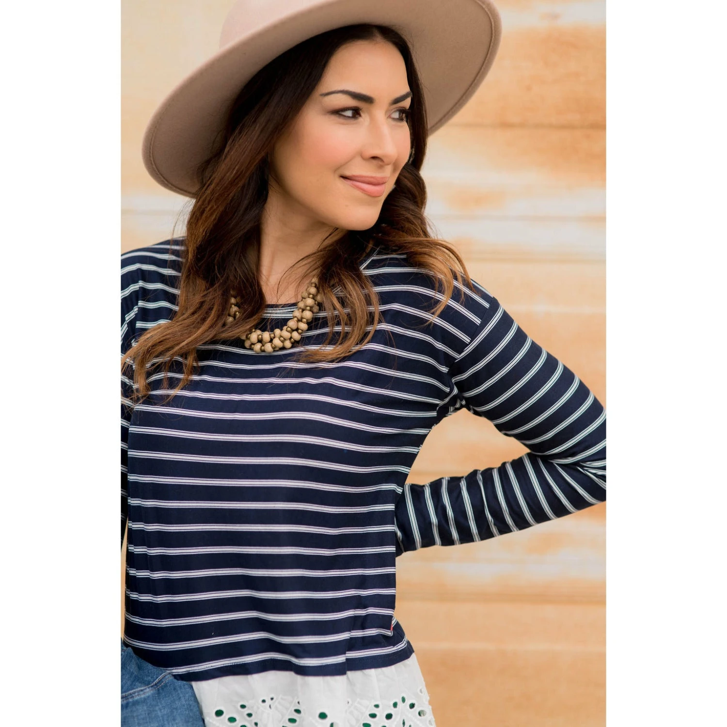 Eyelet Bottom Tee 7 Eyelet Bottom Tee - Image 7