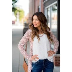 Short Lightweight Leopard Print Cardigan -Women's Clothing Store BB 7302 337953bc 6924 43e5 8f0b 2c63522a0ad3