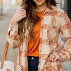 Rustic Plaid Flannel -Women's Clothing Store BB 7303 0f91adde 037d 4b39 a3e7 9b80c32c3b03