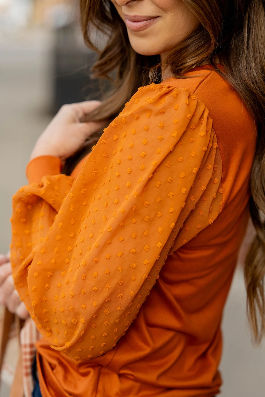 Swiss Dot Balloon Sleeve Blouse 5 Swiss Dot Balloon Sleeve Blouse - Image 5