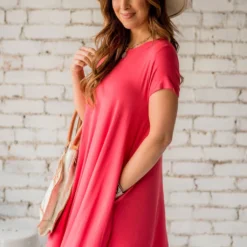Short Sleeve Swing Tunic Dress -Women's Clothing Store BB 7343 a0e0b94f a8a9 49e1 993b 93b8d39c863c 914261