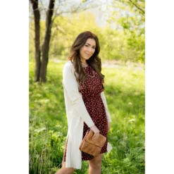 Dotted Ruffle Accent Dress 10 Dotted Ruffle Accent Dress -Women's Clothing Store BB 7348 12cd78c0 cb9b 4538 97a5 493e7a57de9f