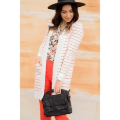 Thin Striped Cardigan-White -Women's Clothing Store BB 7357 4c488d6e 7264 4137 bf83 6597f70f8de6