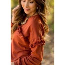 Mid Ruffle Long Sleeve Tee 36 Mid Ruffle Long Sleeve Tee -Women's Clothing Store BB 7374 c80177f5 73eb 4eb7 92c5 ae383fa0fd28