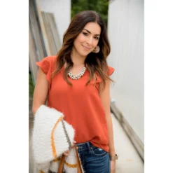 Flutter V-Neck Tank -Women's Clothing Store BB 7391